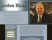 Tablet Screenshot of gordonbizar.com